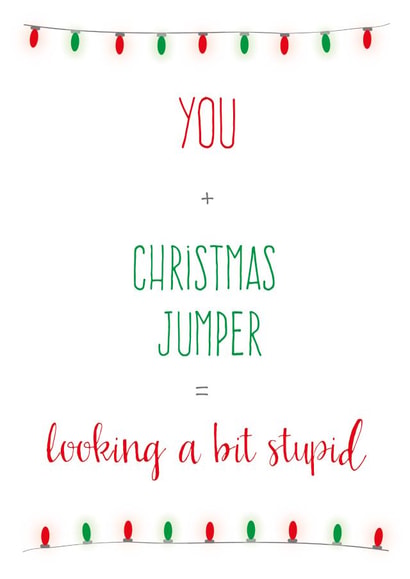 christmas jumper Christmas Card 26858 created by Caryl Halstead