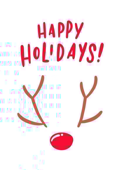 Happy Holidays from Your Friend Rudolph created by Marla Makes Stuff