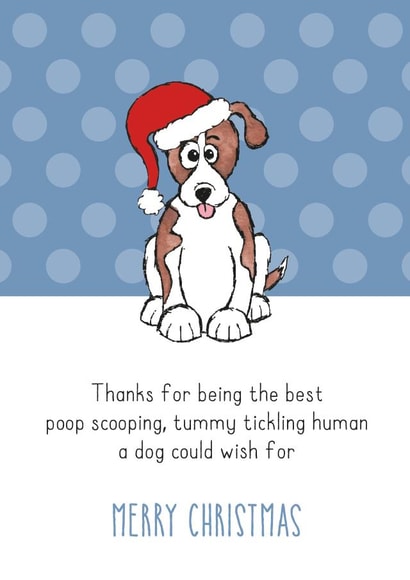 from the dog dog Christmas Card 7489 created by HC Illustrations
