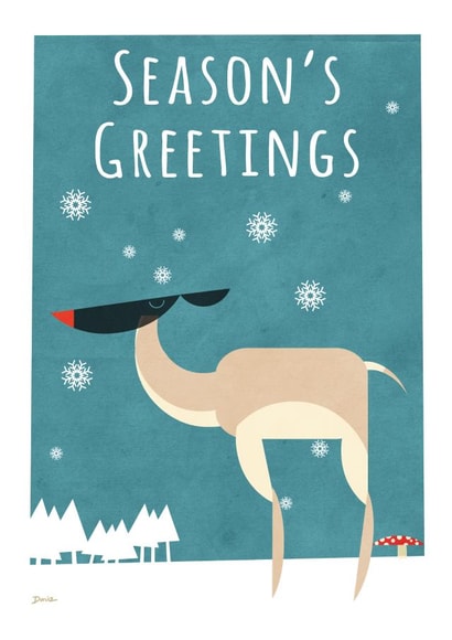 reindeer Male Christmas Card 23735 created by Daviz