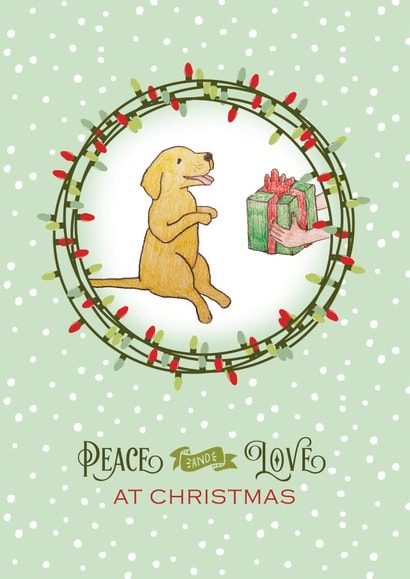 peace love Christmas Card 29592 created by Joshua Billington