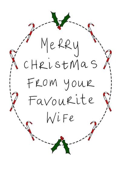 merry favourite Christmas Card 6140 created by Rachel Storey Illustration