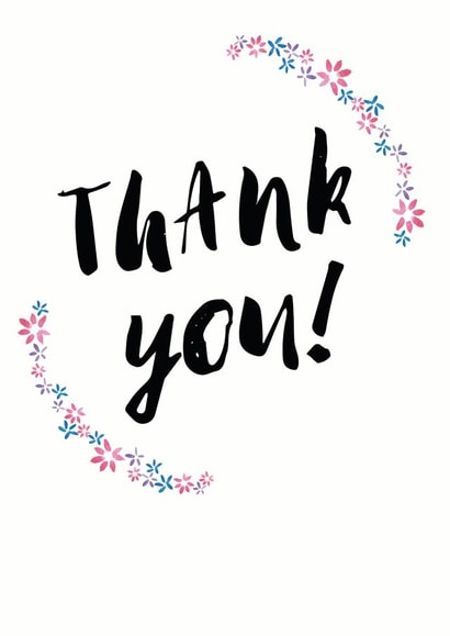 thank you Thank You Card 6141 created by Rachel Storey Illustration