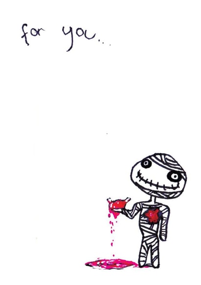 Valentines gothic Valentines Day Card 29575 created by Memento Mori