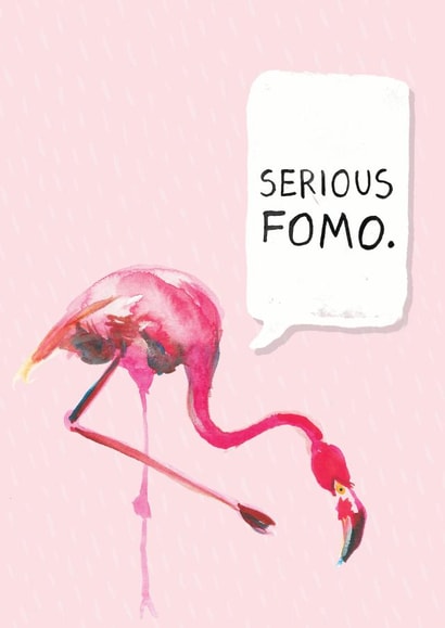 flamingo bird Card 29859 created by Little Birds Talk + Paper Hawk