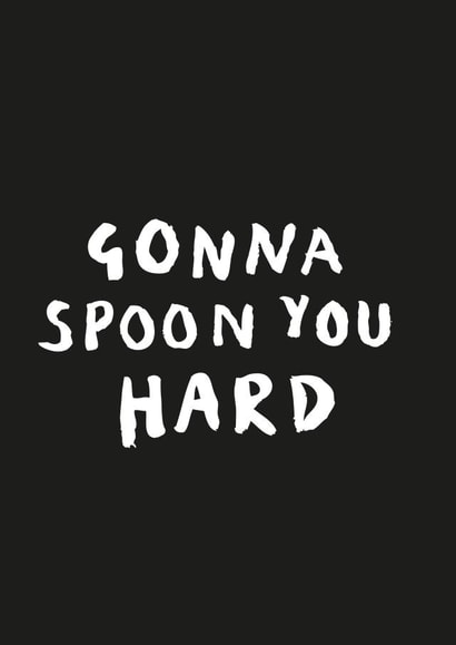 spooning cuddly Valentines Day Card 22199 created by Lauren Goodland