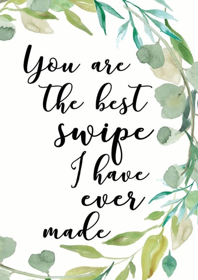 swipe tinder Valentines Day Card 28076 created by Open Space Collective