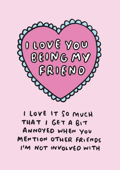 valentine friend Love & Friendship Card 5264 created by Veronica Dearly