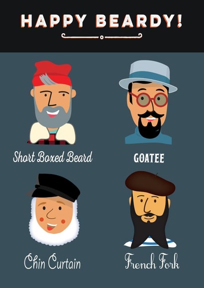 Not Happy Birthday, but Happy Beardy for that bearded chap created by Jon Higham