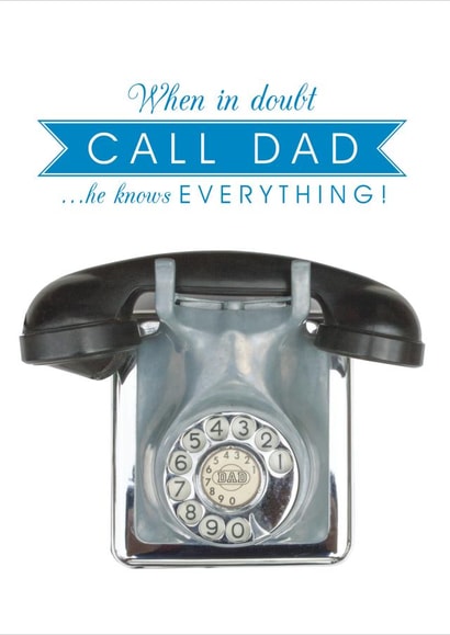 dad phone Father's Day Card 2548 created by Claire Giles