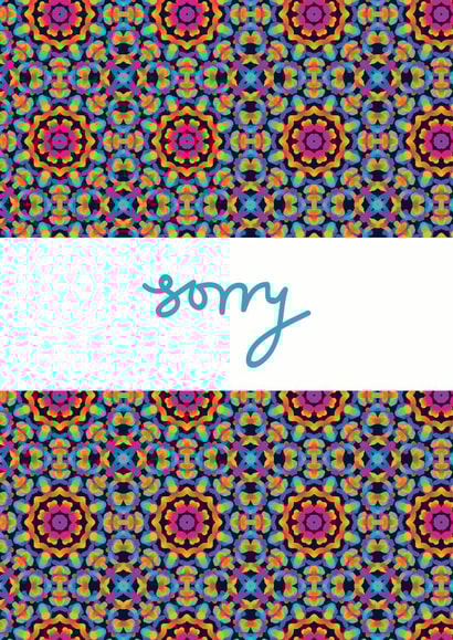 sorry apologise Sorry Card 30034 created by Ella Royer