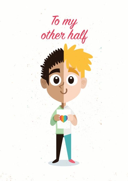 valentines lgbt Valentines Day Card 5043 created by Michelle Hird