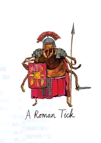 roman tick Anniversary Card 27860 created by Jelly Armchair