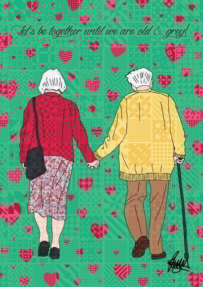 Valentine love Valentines Day Card 1482 created by Rose Hill Designs