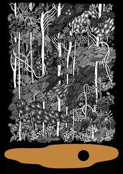 tree moon Card 23413 created by Yijing Li