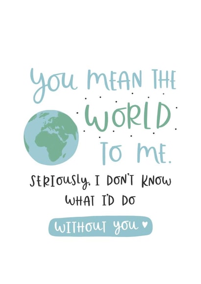 You've got [my] whole world in [your] hands created by Abbie Imagine