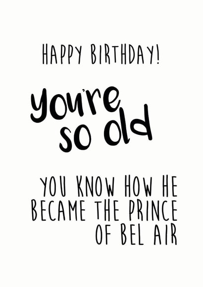 funny humour Birthday Card 7995 created by Little Stars Prints