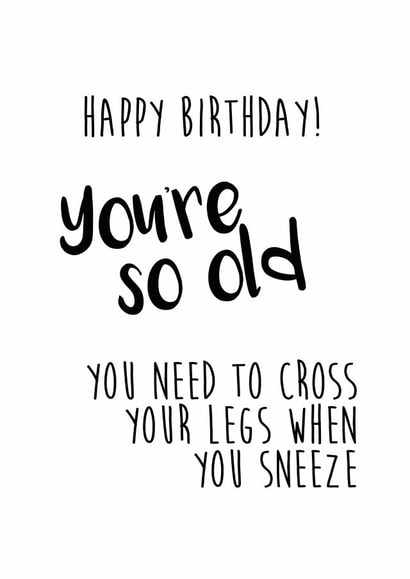 birthday old Birthday Card 7998 created by Little Stars Prints