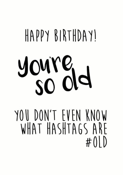 funny birthday Birthday Card 7999 created by Little Stars Prints