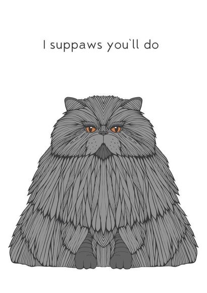 cat funny Valentines Day Card 28450 created by The Card Compony