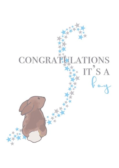 congratulations boy New Baby Card 7749 created by House of Hope