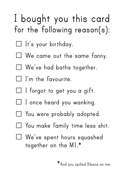 Birthday Sibling Birthday Card 7772 created by JosieOnTheRun