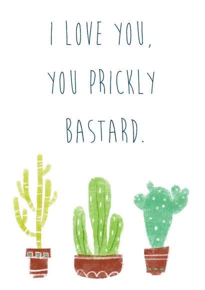 Funny Cactus Succulent Birthday Card created by Anne Berry