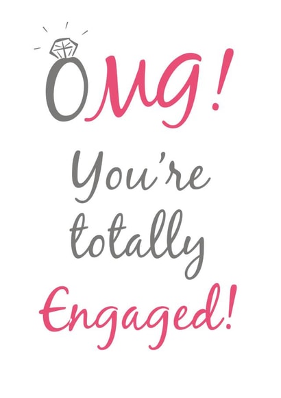 Engagement love Engagement & Marriage Card 4871 created by Ginger Ink Design