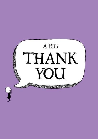 thanks you Thank You Card 4879 created by Ginger Ink Design