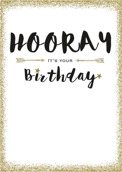 HOORAY BIRTHDAY Birthday Card 2795 created by Always Sparkle