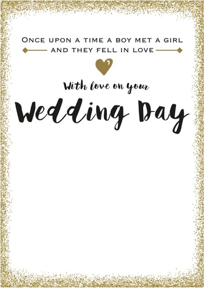 Glitter Gold Wedding Day card created by Always Sparkle