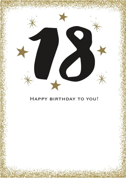 18 eighteen Birthday Card 2804 created by Always Sparkle
