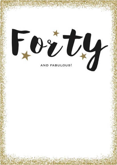 40 forty Birthday Card 2807 created by Always Sparkle