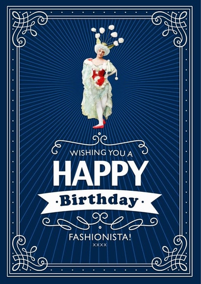 Birthday Fashionista Birthday Card 30410 created by Meany-Bo-Beany