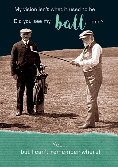 golf memory Birthday Card 3148 created by JellynBean