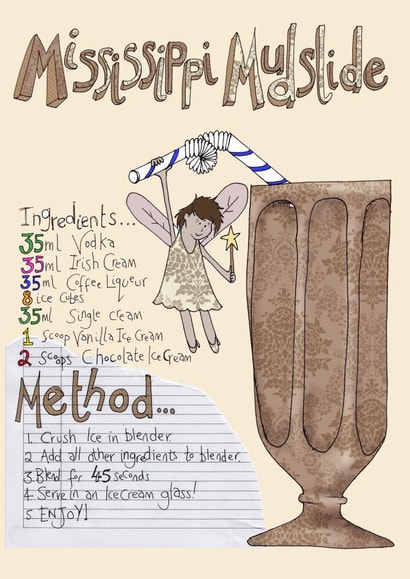 mississippi mudslide Birthday Card 25118 created by Ryland Studios