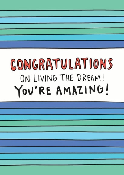 Congratulations on Living The Dream Card created by Angela Chick