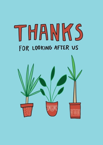 Thanks For Looking After My Plants Card created by Angela Chick