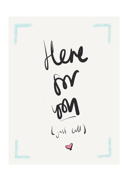 Friend Here for you  Thinking of you Card 30280 created by Precious HB