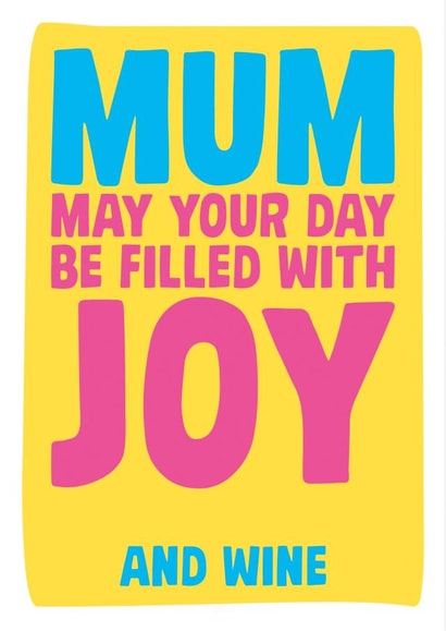 Mum Typography Birthday Card 2975 created by Dean Morris Cards