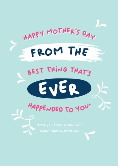 From the best thing that's ever happend to you created by PaperJam Print Co.