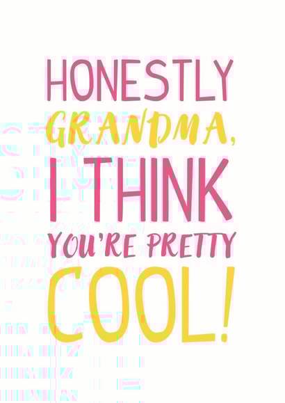 grandma gran Mothers Day Card 28195 created by Paper Sheriff