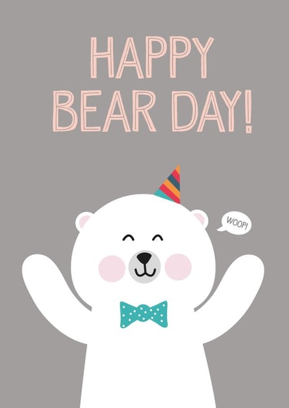birthday bear Birthday Card 3781 created by Wink Design - Michelle Roberts