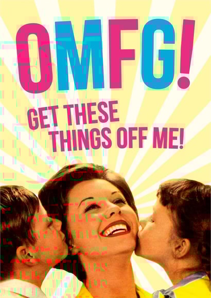 omfg Mum Mother's Day Card 2986 created by Dean Morris Cards