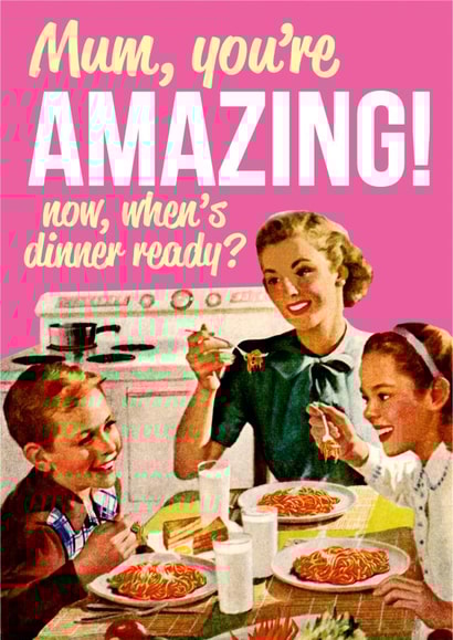 Mum Retro/Vintage Mother's Day Card 2987 created by Dean Morris Cards