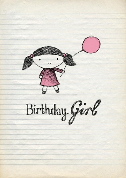 birthday girl Birthday Card 3292 created by Cathy Haworth