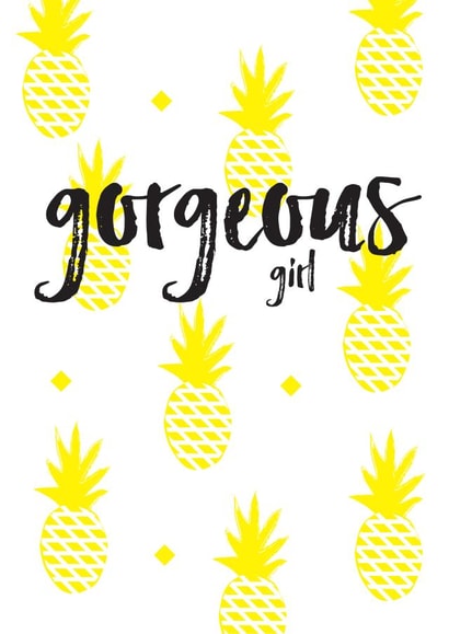 gorgeous yellow Birthday Card 1386 created by Megan Claire