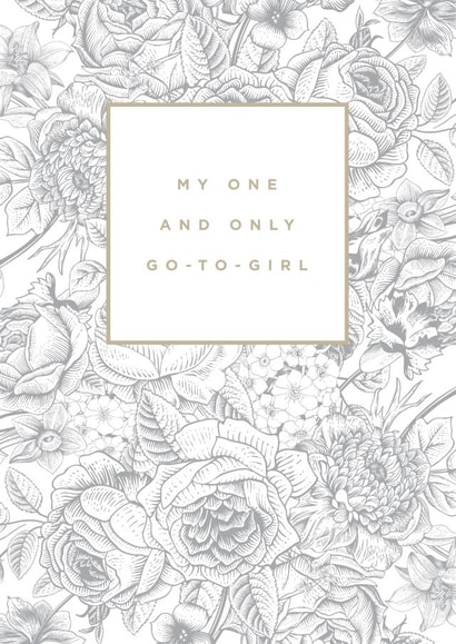 botanical floral Love & Friendship Card 1388 created by Megan Claire