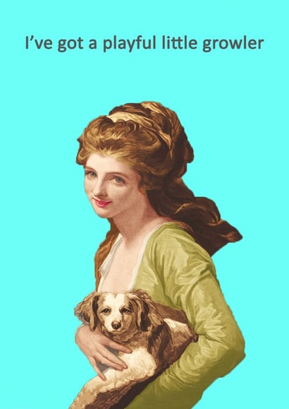 funny rude Humour Card 7513 created by Go La La!