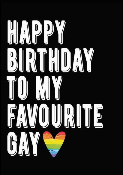 gay lgbt Birthday Card 8066 created by Filthy Sentiments